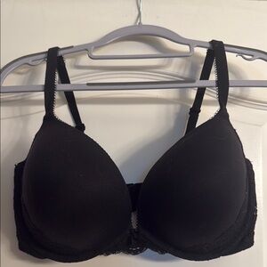 Victoria's Secret Black Plunge  Molded Cup Bra